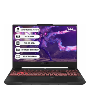 Asus Tuf  A15 Fa507nv-lp104 R5 7535hs 16 Gb 512 Gb Ssd Rtx4060 15.6