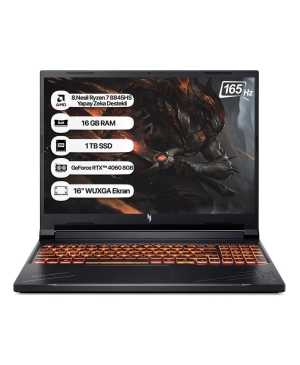 Acer Nitro V16 Anv16-41 Nh.qruey.005 R7 8845hs 16gb 1tb Ssd Rtx4060-8gb Dos 16