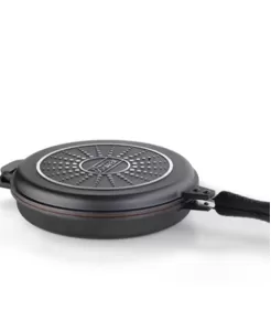 Schafer Yuvarlak Double Grill Pan 30 cm Siyah