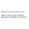 Ece Masa Takımı Ceviz-Mermer ( 4 Ad. Milano Ceviz-Krem Sandalye ) 47/1 Görseli