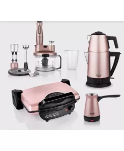 Schafer Elektro Mega Ev Aletleri 4lü Set Rosegold/Gul01