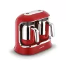 Korkmaz A861 Kahvekolik Twin Kahve Makinesi Kırmızı/krom