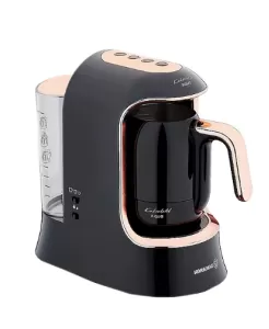 Korkmaz A862-04 Kahvekolik Deluxe Aqua Kahve Makinesi Siyah/rosegold
