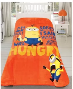 Tac 1500187643 Minions Hungry Lis. Battaniye