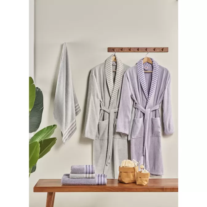 Taç 1500187784001 Pure Cotton Aıle Setı Alba Lavanta Grı