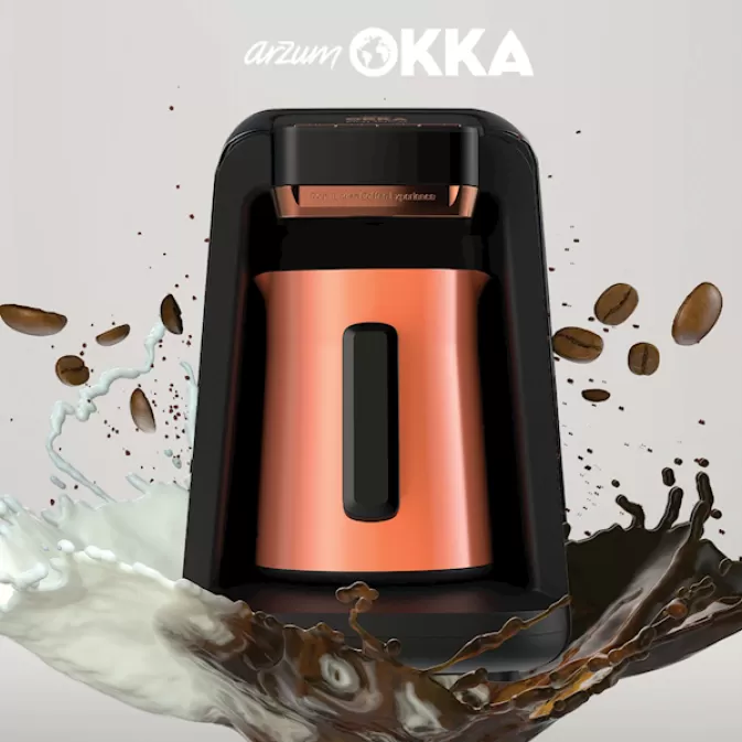 Arzum Ok0012-R / OK0018  Okka Rich Spin M Türk Kahve Makinesi Bakır