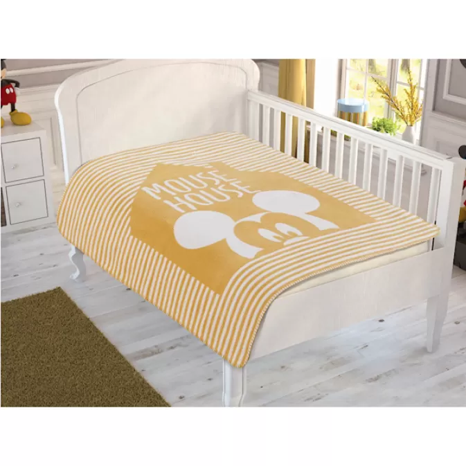 Taç 1500192811 Dh Mickey Mouse House Baby Lis. Pamuk  Battaniye