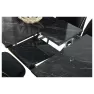 Selvi Ilgaz Yemek Odasi Masa Tk-1459078 siyah-bendir mermer ( 6 Ad Göksu Sandalye Siyah-Siyah)