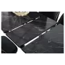 Selvi Ilgaz Yemek Odasi Masa Tk-1459078 siyah-bendir mermer ( 6 Ad Göksu Sandalye Siyah-Siyah)
