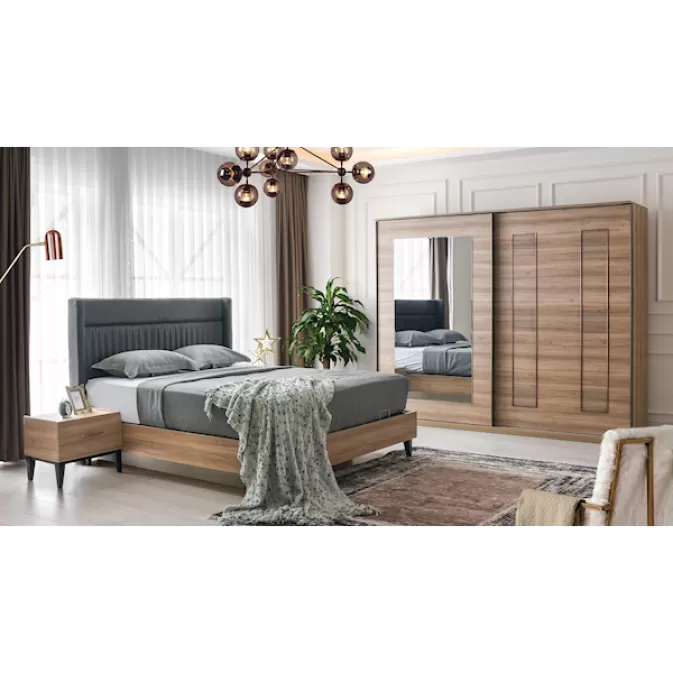 Zen Sürgülü Yatak Odası Takımı ( Bazalı )