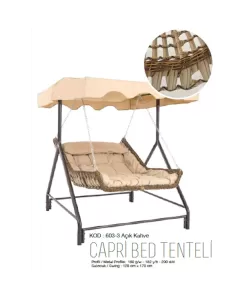 Capri Bed Tenteli 603-3 Açık Kahve