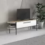 Nc Otis 160 Cm Tv Sehpası 23693.2 (beyaz-meşe) Görseli