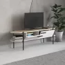 Nc Otis 160 Cm Tv Sehpası 23693.2 (beyaz-meşe) Görseli