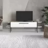 Nc Otis 160 Cm Tv Sehpası 23693.2 (beyaz-meşe) Görseli
