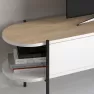 Nc Otis 160 Cm Tv Sehpası 23693.2 (beyaz-meşe) Görseli