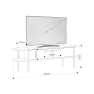 Nc Otis 160 Cm Tv Sehpası 23693.2 (beyaz-meşe) Görseli