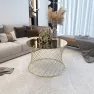 PK Hasır Orta Sehpa ( Gold Ayak -  Bronz Ayna ) Görseli