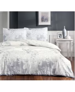 Taç 1000045411002 Paisley Saten Çk Nevresim Ta, İndigo