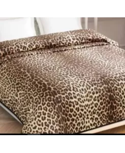 Taç 1500188513001 Polyester Battanıye Leopard Kahve Tk