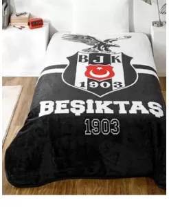 Taç 1500215433 Lisanslı Beşiktaş Kara Kartal Battaniye