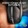 Logitech G435 Lightspeed Kablosuz Mikrofonlu Kulak Üstü Oyuncu Kulaklığı Siyah Görseli