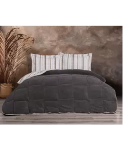 Minteks New Comforter Set Çk-Gri