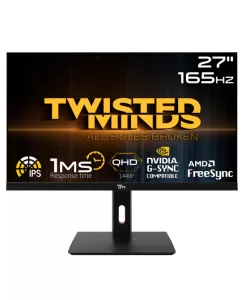 Twısted Mınds 27 Tm272qe Qhd 165hz 1ms Hdmı Dp Freesync/gsync Çerçevesiz Rgb Ips Gamıng Monitör