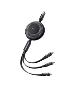 Mcdodo Ca-3570  3 In1 Retractable Chargıng Cable- Siyah
