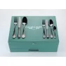 CULINACHEF Hepburn 84 Parça Sandıklı Çatal Kaşık Bıçak Takımı Titanyum Full Siyah Görseli
