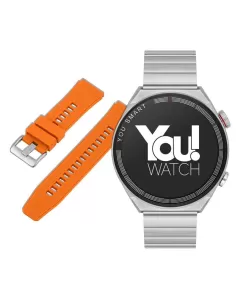 You Watch R13-ar137 You Silver &amp; Orange Unisex Kol Saati