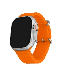 You Watch A8-a83pro You Silver &amp; Orange Silicon Unisex Kol Saati