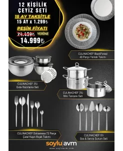 Culınachef Blackforest 137 prç Çeyiz Paketi
