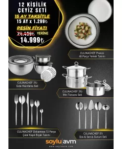 Culınachef Pranzo 137 prç Çeyiz Paketi