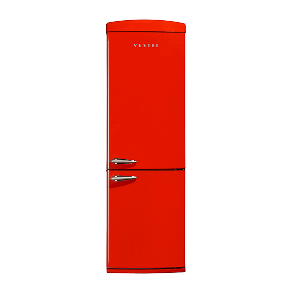 Vestel Retro NFK3501 A+ No-Frost Kırmızı Buzdolabı