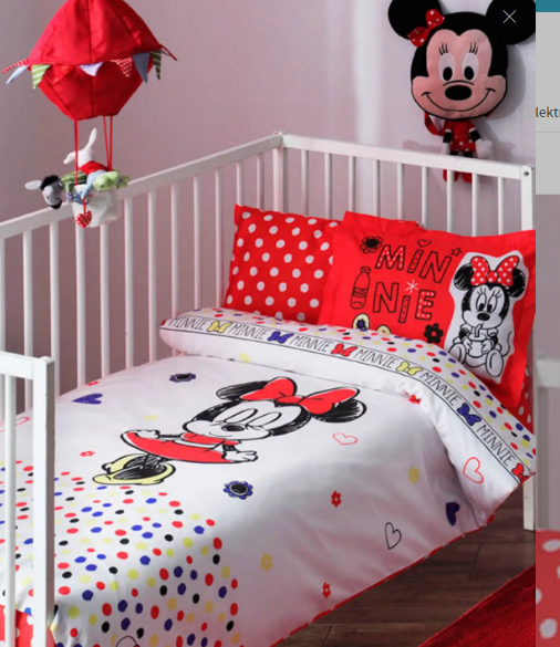 Taç 60102878 Lisanslı Ranforce Nevresim Takımı Disney Minnie Sketch Baby - FIRSAT ÜRÜNÜ