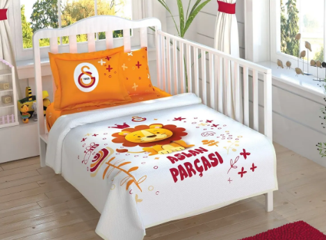 Taç 60134819 Galatasaray Aslan Baby Lisanslı Pike Takımı  - FIRSAT ÜRÜNÜ