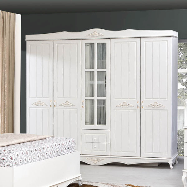 Dardason M103 Country 5 Kapılı Gardırop Aytaşı Ekru Mat Dardason M103 Country 5 Kapılı Gardırop Aytaşı Ekru Mat