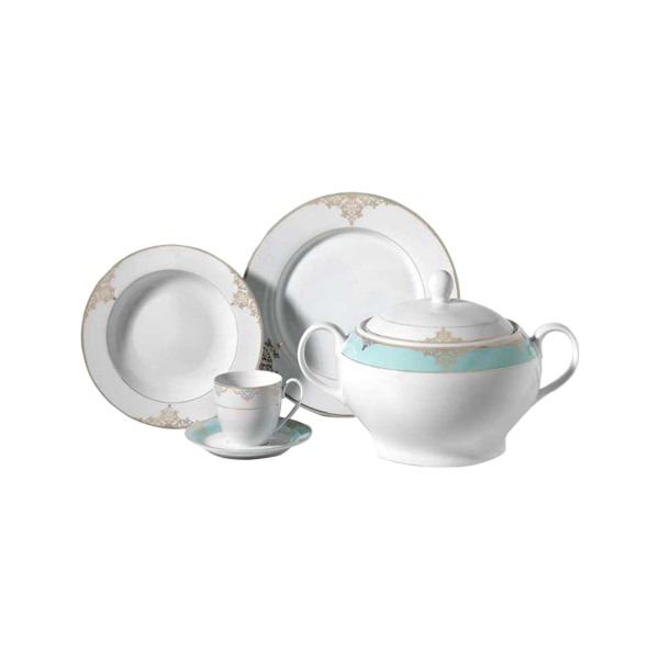 !!!Korkmaz A8031 Bianca Collection 86 Parça Yuvarlak Yemek Takımı !!!Korkmaz A8031 Bianca Collection 86 Parça Yuvarlak Yemek Takımı