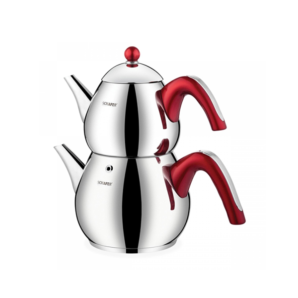 Schafer Tea Chef Çaydanlık Takımı Orta 4 Parça Kırmızı Schafer Tea Chef Çaydanlık Takımı Orta 4 Parça Kırmızı