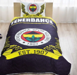 Taç 1000009272 Noname Cpp Fenerbahçe Logo Yatak Örtüsü + Yastık Kılıfı