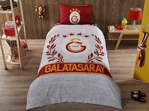 Taç 60183182 Lisanslı Nevresim Takımı Tek Kişilik Galatasaray Grey