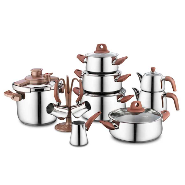 !!!Korkmaz A1747 Rosa Vita 18 Parça Hiper Set !!!Korkmaz A1747 Rosa Vita 18 Parça Hiper Set