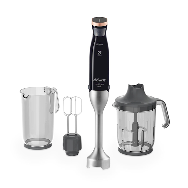 Arzum AR1065 Technoart Maxi El Blender Seti Siyah Arzum AR1065 Technoart Maxi El Blender Seti Siyah