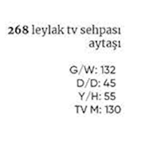 Leylak Tv Sehpası Ekru Görseli