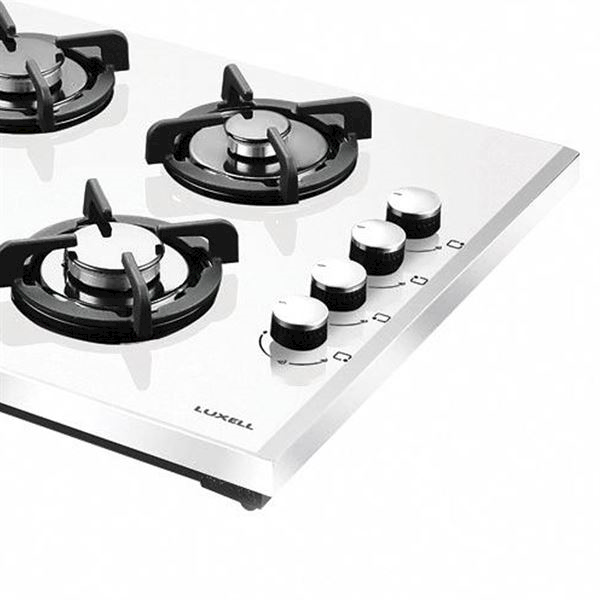 Luxell Lx-40tshdf Beyaz Cam Setüstü Ocak D.gazlı Görseli