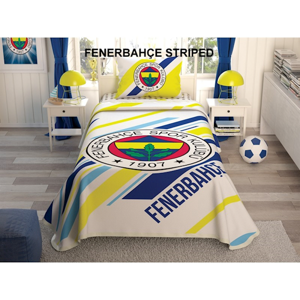 Taç 60201613 Lisanslı Pıke Takımı Fenerbahçe Strıped-FIRSAT ÜRÜNÜ