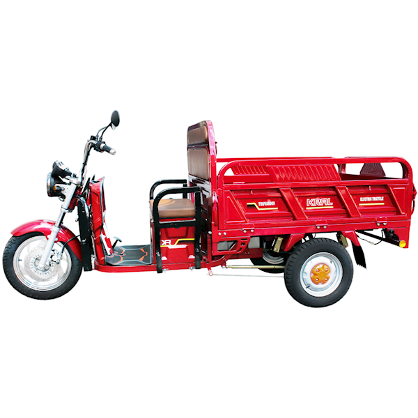 Kral Truva 8000 Elektrikli Treporter Kırmızı