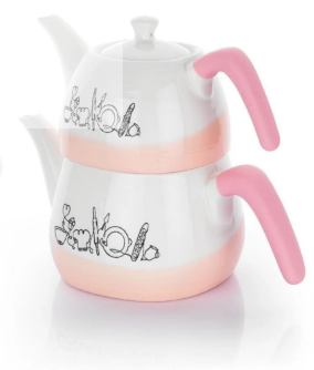 Schafer Sun Porselen Çaydanlık Tkm. 3 Prç. Pembe