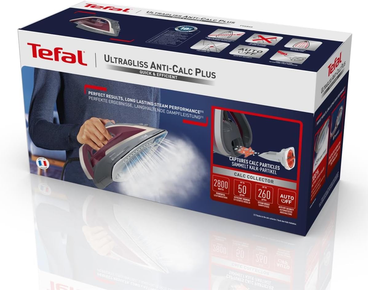 Tefal Ultragliss Anti Calc Plus Fv6840e0 Buharlı Ütü Görseli