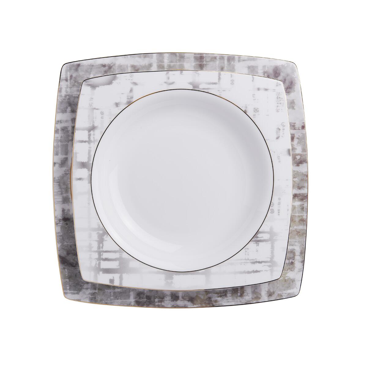 Korkmaz A8453 Bone Sel. 60 P Yemek Takımı (kare) Görseli